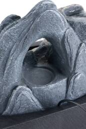 Garden Sanctuary Tabletop Waterfall Fountain with LED Lighting in Grey - thumbnail 6