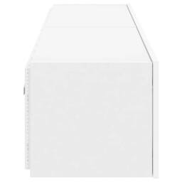 Berkfield Home TV Wall Cabinets with LED Lights 2 pcs White 80x35x31 cm - Size: 80 x 35 x 31 cm - thumbnail 9