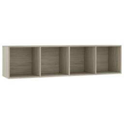 Berkfield Home Classic Book Cabinet/TV Cabinet Sonoma Oak 143x30x36 cm in Light Brown - Size: 143 x 30 x 36 cm - thumbnail 3