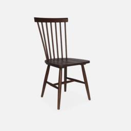 sweeek Pair Of Wooden Dining Chairs in Brown - thumbnail 3