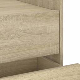 Berkfield Home Bedside Cabinet Sonoma Oak 45x50x50 cm Engineered Wood in Light Brown - Size: 45 x 50 x 50 cm - thumbnail 9