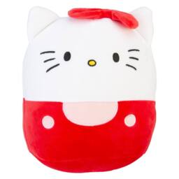 VFM e-Store Hello Kitty Oval Pillow Red & White Theme Red 22cm x 16cm - Size: 22 cm x 16 cm