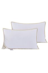 Ezysleep Luxury Goose Feather & Down Pillow - Set of 2 in White - thumbnail 2