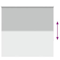 Berkfield Home Roller Blind Blackout Light Grey 150x130 cm Fabric Width 146.6 cm… - thumbnail 9