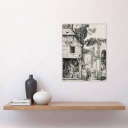 "Artery8 The Nativity Birth of Jesus Albrecht Durer Wall Art Poster Print in White - Size: W18"" x H24""" - thumbnail 4