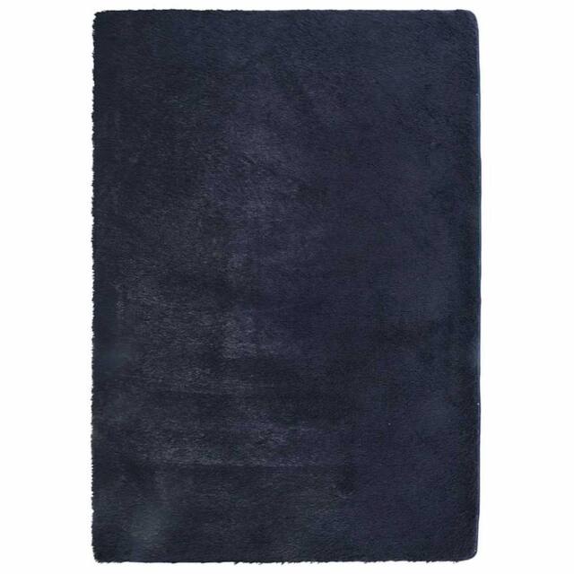 Berkfield Home Shaggy Rug High Pile NAVARRA Navy 240x340 cm Polyester - Size: Medium - image 1