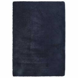 Berkfield Home Shaggy Rug High Pile NAVARRA Navy 240x340 cm Polyester - Size: Medium - thumbnail 1