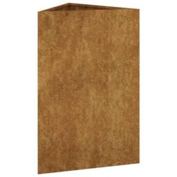 Berkfield Home Decorative Garden Planter 50x43x75 cm Corten Steel in Brown - Size: 50 x 43 x 75 cm - thumbnail 1