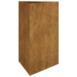 Berkfield Home Decorative Garden Planter 50x43x75 cm Corten Steel in Brown - Size: 50 x 43 x 75 cm - thumbnail 3