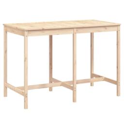 Berkfield Home Garden Table 159.5x82.5x110 cm Solid Wood Pine in Light Tan - thumbnail 3