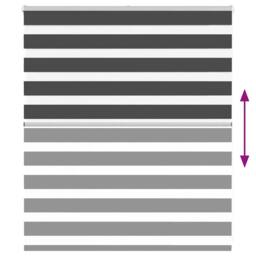 Berkfield Home Zebra Blind Black 120x100 cm Fabric Width 115.9 cm Polyester in Charcoal - thumbnail 5