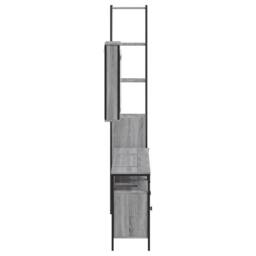 Berkfield Home Durable 4 Piece Bathroom Furniture Set Grey Sonoma Engineered Wood - thumbnail 7
