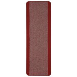 THE RUGS Washable Designer Rugs & Mats Bordered Design in Red - 110R - Size: 80 cm x 140 cm - thumbnail 1