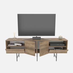 Decorotika Derin Modern Sideboard Cabinet in Walnut - thumbnail 4
