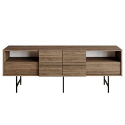 Decorotika Derin Modern Sideboard Cabinet in Walnut - thumbnail 5