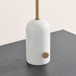 FurnitureboxUK Joceline White Marble Tall Dimmable Table Lamp - thumbnail 5