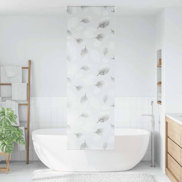 Berkfield Home Shower Roller Blind 80x240 cm Fabric Width 76 cm in Grey - image 1