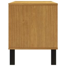 Berkfield Home TV Cabinet FLAM 110x40x50 cm Solid Wood Pine in Brown - Size: 110 x 40 x 50 cm - thumbnail 6