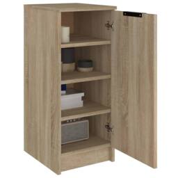 Berkfield Home Shoe Cabinet Sonoma Oak 30x35x70 cm Engineered Wood in Light Oak - Size: 30 x 35 x 70 cm - thumbnail 4
