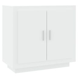 Berkfield Home Sideboard White 80x40x75 cm Engineered Wood - Size: 80 x 40 x 75 cm - thumbnail 2