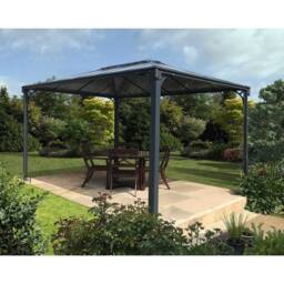 Palram Martinique 3600 Garden Gazebo Grey Bronze - L360 x W295 x H274.5 cm - thumbnail 2