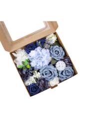 Valentine's Day Wedding Fake Flower Gift Box in Blue - thumbnail 2