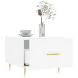 Berkfield Home Coffee Tables 2 pcs White 50x50x40 cm Engineered Wood - Size: 50 x 50 x 40 cm - thumbnail 4