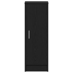 Berkfield Home Shoe Cabinet Black oak MDF Standard Storage Shoe Storage - thumbnail 6