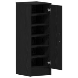 Berkfield Home Shoe Cabinet Black oak MDF Standard Storage Shoe Storage - thumbnail 5
