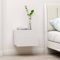 Berkfield Home Bedside Cabinets 2 pcs White 40x30x30 cm Engineered Wood - Size: 40 x 30 x 30 cm - thumbnail 2