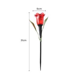 Voltico Set of 4 Solar Tulip Stake Lights Bright White LED - Size: 4 Pack - thumbnail 6