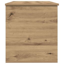 Berkfield Home Storage Box with Lid Artisan Oak 100x42x46 cm Engineered Wood in Brown - Size: 100 x 42 x 46 cm - thumbnail 7