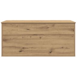 Berkfield Home Storage Box with Lid Artisan Oak 100x42x46 cm Engineered Wood in Brown - Size: 100 x 42 x 46 cm - thumbnail 6