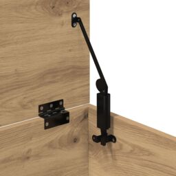 Berkfield Home Storage Box with Lid Artisan Oak 100x42x46 cm Engineered Wood in Brown - Size: 100 x 42 x 46 cm - thumbnail 9