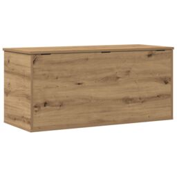 Berkfield Home Storage Box with Lid Artisan Oak 100x42x46 cm Engineered Wood in Brown - Size: 100 x 42 x 46 cm - thumbnail 8