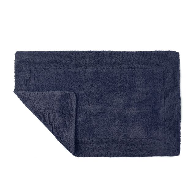 Allure Bath Fashions Elegance Reversible Heavyweight Bath Mat in Navy - image 1