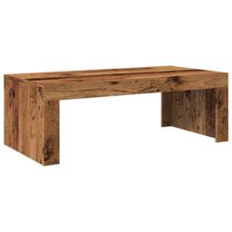 Berkfield Home Coffee Table Old Wood 102x50x35 cm Engineered Wood in Brown - Size: 102 x 50 x 35 cm - thumbnail 2