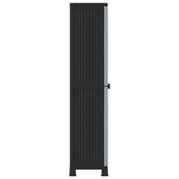 Berkfield Home Plastic Cabinet 68x39x171.5 cm in Grey - thumbnail 4