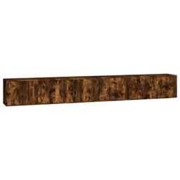 Berkfield Home Wall-mounted TV Cabinets 3 pcs Smoked Oak 100x34.5x40 cm in Brown - thumbnail 2