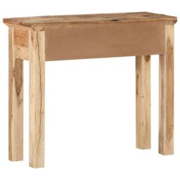 Berkfield Home Rustic Console Table 90.5x30x75cm Solid Acacia Wood & Reclaimed Wood in Brown - Size: 90.5x30x75 cm - thumbnail 4