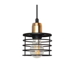 Edison Cluster Pendant Ceiling Light Black Copper 38cm - thumbnail 3