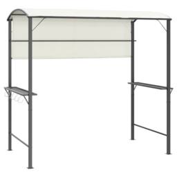 Berkfield Home Gazebo with Roof 220x110x200 cm Cream - Size: 220 x 110 x 200 cm - thumbnail 3