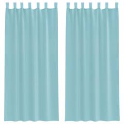 Berkfield Home Voile Curtains with Loops 2 pcs Turquoise 140x225 cm
