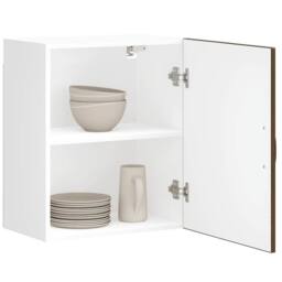 Berkfield Home Kitchen Wall Cabinet Lucca Brown Oak Engineered Wood - thumbnail 2