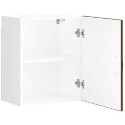 Berkfield Home Kitchen Wall Cabinet Lucca Brown Oak Engineered Wood - thumbnail 6