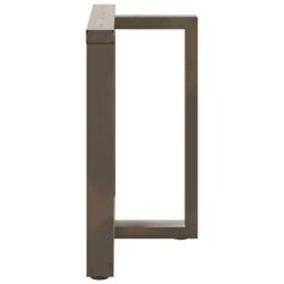 Berkfield Home Dining Table Legs T-Shaped¬†2 pcs Natural Steel 80x35x(72-73) cm Steel in Dark Grey - thumbnail 5