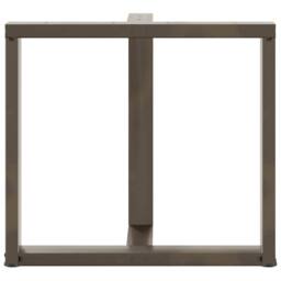 Berkfield Home Dining Table Legs T-Shaped¬†2 pcs Natural Steel 80x35x(72-73) cm Steel in Dark Grey - thumbnail 6