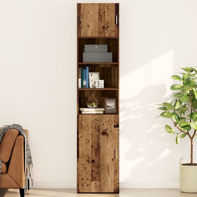 Berkfield Home Wall Cabinet Old wood 50 x 42.5 x 40 cm Engineered wood in Brown - image 1
