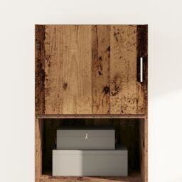 Berkfield Home Wall Cabinet Old wood 50 x 42.5 x 40 cm Engineered wood in Brown - thumbnail 4