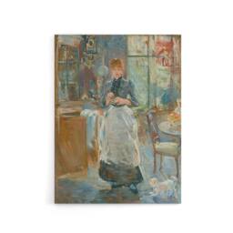 "Artery8 In the Dining Room Oil Painting Morisot Canvas Wall Art - Size: W18"" x H24""" - thumbnail 1